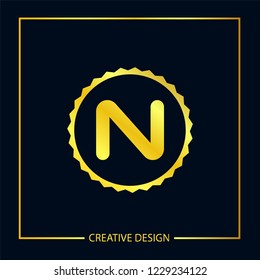 Initial Letter N Logo Template Design Vector Illustration