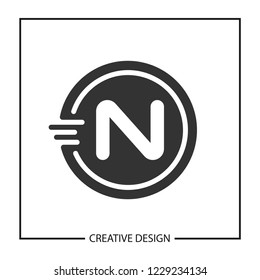 Initial Letter N Logo Template Design Vector Illustration