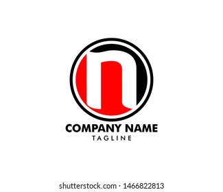 Initial Letter N Logo Template Design
