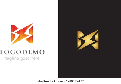 
Letra inicial N plantilla de logotipo con icono de potencia. Esta fuente con identidad de perno eléctrico, vector de logotipo de movimiento y trueno de velocidad.
Monograma automotriz, marca de logotipo mínima, diseño conceptual abstracto.