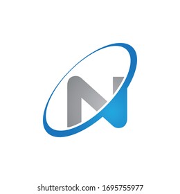 letra inicial en un vector de logotipo moderno