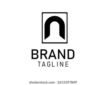 Initial Letter N Modern logo design. Beauty and Fashion Logos. White Background.	

