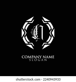 INITIAL LETTER N ,ROUND LOGO