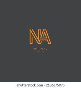 Initial letter na library vector icon