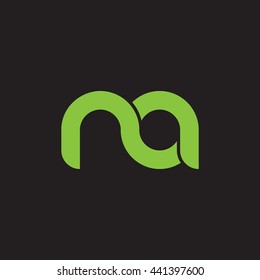 initial letter na linked round lowercase logo green