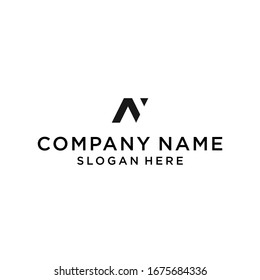 initial letter na or an logo design vector illustration template