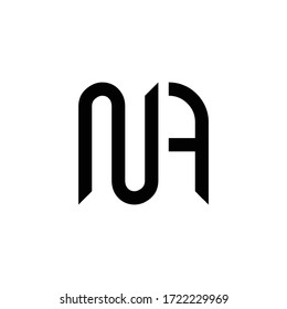 Initial Letter NA Logo Design Vector Template. Creative Abstract NA Letter Logo Design