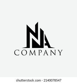 Initial Letter NA Logo Design stock Template