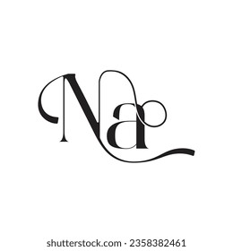 Initial letter Na logo design creative modern symbol icon monogram