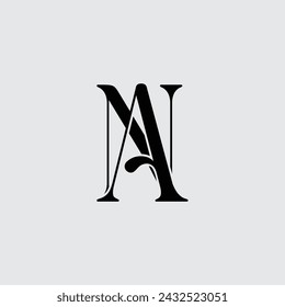 Initial letter NA logo design creative modern symbol icon monogram
