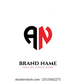 Initial letter NA logo design creative modern symbol icon monogram