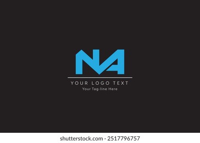 initial letter AN or NA logo design