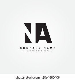 Initial Letter NA Logo - Minimal Business Logo