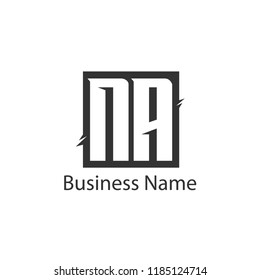 Initial Letter NA Logo Template Design