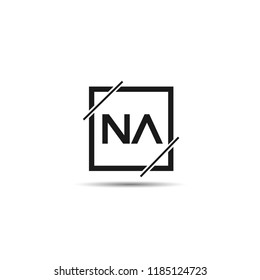 Initial Letter NA Logo Template Design