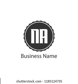 Initial Letter NA Logo Template Design
