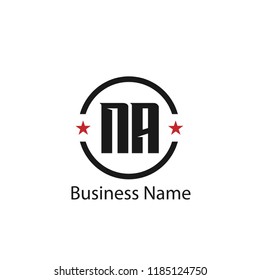 Initial Letter NA Logo Template Design