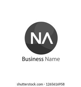 Initial Letter NA Logo Template Design