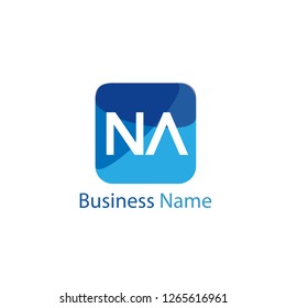 Initial Letter NA Logo Template Design
