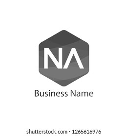 Initial Letter NA Logo Template Design