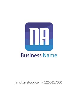 Initial Letter NA Logo Template Design