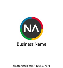 Initial Letter NA Logo Template Design