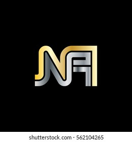 Initial Letter NA NH Linked Design Logo
