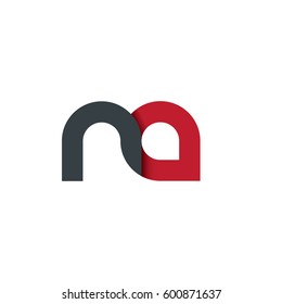 Initial Letter NA Rounded Lowercase Logo