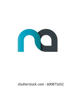 Initial Letter NA Rounded Lowercase Logo