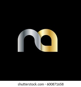 Initial Letter NA Rounded Lowercase Logo