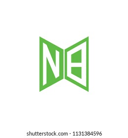 Initial Letter NB Hexagonal Geometric Logo Design