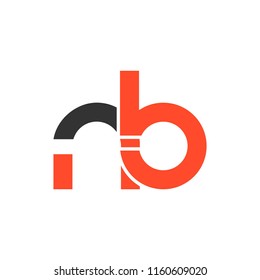 Initial letter NB line logo design template