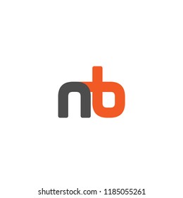 Initial Letter NB Linked, Rounded Logo Design