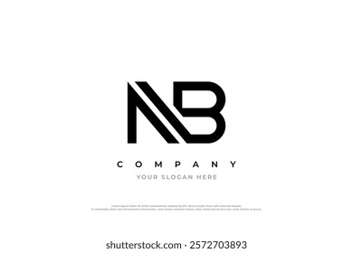 Initial Letter NB Logo Design