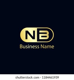 Initial Letter NB Logo Template Design