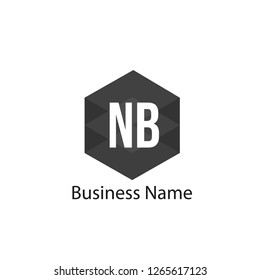 Initial Letter NB Logo Template Design