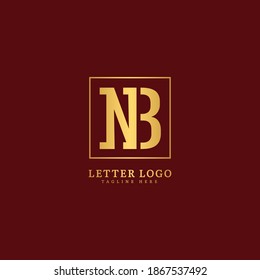 Initial Letter NB logotype company name monogram design for Company and Business logo.