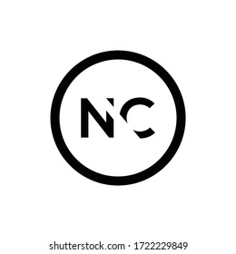 Initial Letter Nc Logo Design Vector Stock Vector (Royalty Free) 1722229849