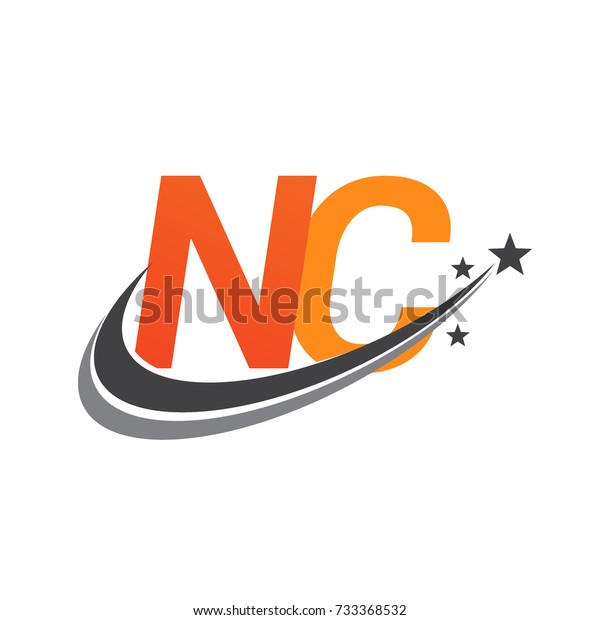 Initial Letter Nc Logotype Company Name Stock Vector (Royalty Free ...