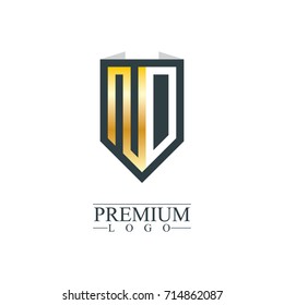 Initial Letter ND Company Design Logo Template