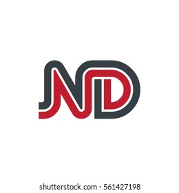 Initial Letter ND Linked Design Logo