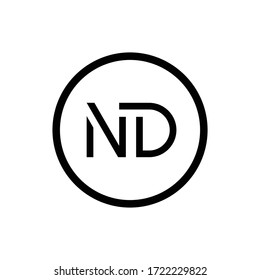 Initial Letter ND Logo Design Vector Template. Creative Abstract ND Letter Logo Design