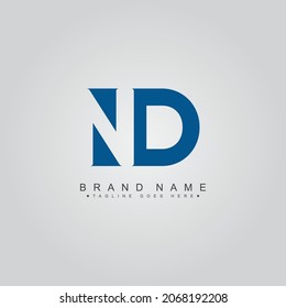 Initial Letter ND Logo - Simple Business Logo