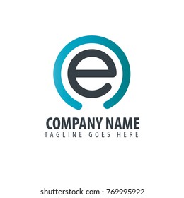 Initial Letter NE Design Logo