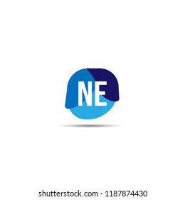 Initial Letter NE Logo Template Design