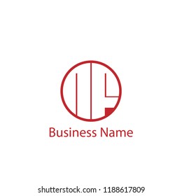 Initial Letter NF Logo Template Design