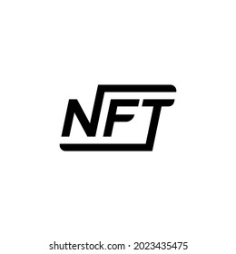letra inicial vector del logotipo de NFT
