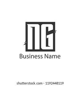 Initial Letter NG Logo Template Design