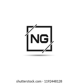 Initial Letter NG Logo Template Design