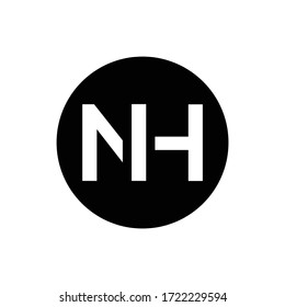 Initial Letter NH Logo Design Vector Template. Creative Abstract NH Letter Logo Design